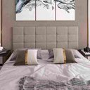 Ver imagem 2 de Cabeceira para Cama Casal Bia1,40 Estofada Suede Bege - Rede Móveis