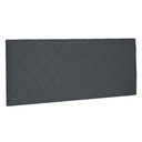 Ver imagem 1 de Cabeceira Painel Cama Box Casal Esmeralda 140cm Cinza