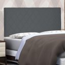 Ver imagem 3 de Cabeceira Painel Cama Box Casal Esmeralda 140cm Cinza