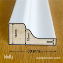 Ver imagem 3 de Boiserie MDF Branco 3cm Adorno Deslocado 7,36m
