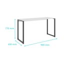 Ver imagem 5 de Mesa Escrivaninha para Escritório Industrial Desk 90 Preto