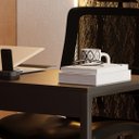 Ver imagem 3 de Mesa Escrivaninha para Escritório Industrial Desk 90 Preto