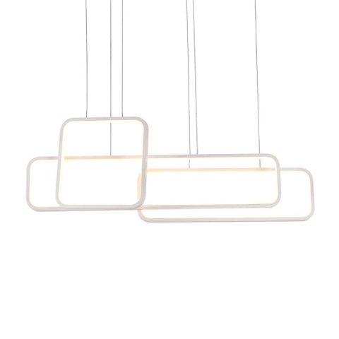 Lustre Pendente Quality Recto 1446 Led Bivolt Branco