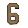 Número 6 Letra Caixa Grande Mdf 90cm de Altura Decoração - 1