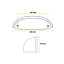 Ver imagem 4 de Puxador Concha Meia Lua Ouro Envelhecido 10 Unidades