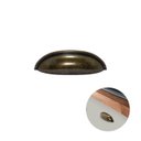 Ver imagem 1 de Puxador Concha Meia Lua Ouro Envelhecido 10 Unidades