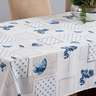 Toalha de Mesa Pratik 8 Lugares 1 Pç - Floral Azul - 3