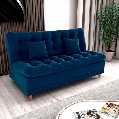 Sofá Cama 3 Lugares Casal Confortável 1,85 Larg Duda Matrix