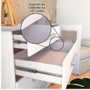 Ver imagem 5 de Cômoda Infantil Retrô Peroba em Mdf Branco 4 Gavetas 1 Porta