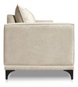 Ver imagem 4 de Sofá Viena 2 Lugares Bouclê Bege 1.60m Pés em Aço para Sala Bz Home Decor