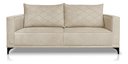 Ver imagem 1 de Sofá Viena 2 Lugares Bouclê Bege 1.60m Pés em Aço para Sala Bz Home Decor
