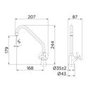 Ver imagem 3 de Torneira para Cozinha de Mesa Docolprimor - Docol