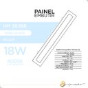 Ver imagem 2 de Painel de Embutir Led 4000k Branco Neutro Super Fino 18w 10x60cm Bivolt