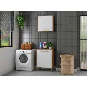 Kit para Lavanderia Aéreo 1p e Balcão 1p 600 Esmeralda:branco