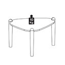 Ver imagem 3 de Mesa de Centro Organica Pes Madeira Hanover 28011 Artesano Hanover