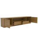 Ver imagem 4 de Rack para TV até 85 Polegadas MDF 200cm Portas 2 Gavetas Liz Yescasa Marrom Carvalho