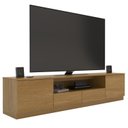 Ver imagem 6 de Rack para TV até 85 Polegadas MDF 200cm Portas 2 Gavetas Liz Yescasa Marrom Carvalho