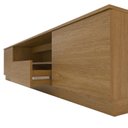 Ver imagem 5 de Rack para TV até 85 Polegadas MDF 200cm Portas 2 Gavetas Liz Yescasa Marrom Carvalho