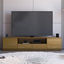Ver imagem 1 de Rack para TV até 85 Polegadas MDF 200cm Portas 2 Gavetas Liz Yescasa Marrom Carvalho