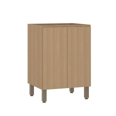 Balcão de Cozinha 60cm 2 Portas sem Tampo Slim Luciane Móveis