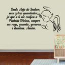 Ver imagem 1 de Adesivo de Parede Santo Anjo do Senhor Com Anjinho-Pequeno 58x28cm