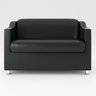 KIT Namoradeira Tilla + 2 Poltronas para Sala Balaqui Decor Cor:Preto - 4