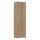 Ver imagem 2 de Guarda-Roupa 2 Módulos 2 Portas 3 Prateleiras 3 Gavetas Frame CabeCasa MadeiraOriginals