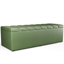 Ver imagem 1 de Calçadeira Recamier Baú para Cama de Casal Dália 140x50 Cm W01 Facto Verde Musgo - Lyam Decor