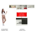 Ver imagem 5 de Cozinha Compacta Madesa Agata 280001 com Armário e Balcão Branco/Preto Cor:Branco/Preto