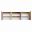 Ver imagem 4 de Armário para Escritório 240cm com 4 Portas Nicho e Tampo Embutido Corporate