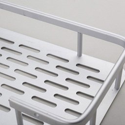 Porta Shampoo Duplo Prateleira Suporte Banho Banheiro Parede Chuveiro Aluminio Sabonete - 2