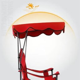 CADEIRA COM COBERTURA GUARDA SOL BANQUETA DOBRAVEL PARA CAMPING PRAIA ACAMPAMENTO COM PORTA COPO - 7