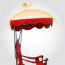 CADEIRA COM COBERTURA GUARDA SOL BANQUETA DOBRAVEL PARA CAMPING PRAIA ACAMPAMENTO COM PORTA COPO - 7