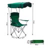 CADEIRA COM COBERTURA GUARDA SOL BANQUETA DOBRAVEL PARA CAMPING PRAIA ACAMPAMENTO COM PORTA COPO - 5