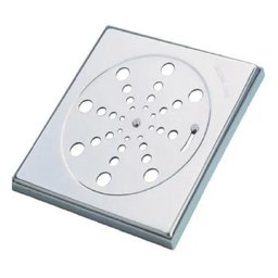 Ralo Grelha Inox para Banheiro Quadrado 15x15 com Fecho - 2