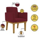 Ver imagem 3 de Kit 8 Poltronas Decorativa Reforçada Oferta - Balaqui Decor - Marsala