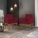 Ver imagem 2 de Kit 8 Poltronas Decorativa Reforçada Oferta - Balaqui Decor - Marsala