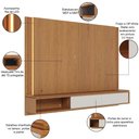Ver imagem 6 de Painel para TV 75 pol Bancada Suspensa LED Horebe C04 Freijó Off White Matte - Lyam Decor