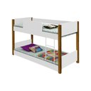 Ver imagem 2 de Beliche Infantil Aura Serena com Colchão MDF Branco Divaloto Móveis
