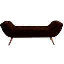 Ver imagem 3 de Puff Recamier Decorativo com Tachas 195 cm Santorini P05 Couríssimo Marrom - Lyam Decor