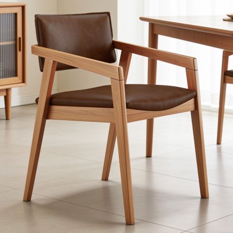 Cadeira para Sala de Jantar Estar Living Giorgia B04 Couríssimo Marrom - Lyam Decor