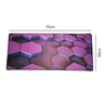 mouse pad gamer anti derrapante hexagono 3d roxo 70x30 - 3