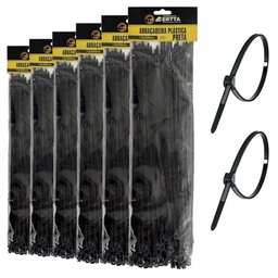 300 Abraçadeiras Lacre de Nylon Grande Enforca Gato Cinta Plástica 7 X 500mm Fita Hellerman Grossa 5 - 1