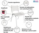 Ver imagem 6 de Conjunto Cadeiras para Escolas Escritório e Comércio Branca com Branca Kit com 4