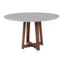 Ver imagem 1 de Mesa de Jantar Gold Redonda Fastsofa14ast 1,20 Branco