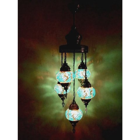 Lustre De Mosaico Turco Cor Relaxante