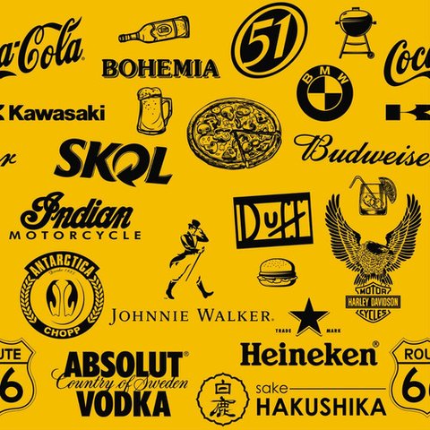 Papel de Parede Temático Área Gourmet Amarelo - 2,50x0,50m