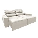 Ver imagem 1 de Sofá Reclinável Retrátil 2,00m Cor:bege