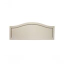 Ver imagem 2 de Cabeceira Casal Curva Luxo 140X60 Courino Off White - Tachas Fumê