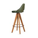 Ver imagem 5 de Banqueta Giratória Estofada com Encosto Nicole